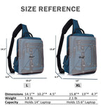 Schkleier Messenger Bag for Men Canvas Sling Bag Crossbody Backpack Laptop Shoulder Bag Hiking Daypacks Casual Tactical