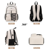 School Laptop Backpack Teens Bookbag: 15.6 Inch Middle High School Backpacks Casual College Back Pack with USB Charging Port Waterproof Travel Book Bag Cute Students Daypack for Kids Girls Boys Women