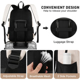 School Laptop Backpack Teens Bookbag: 15.6 Inch Middle High School Backpacks Casual College Back Pack with USB Charging Port Waterproof Travel Book Bag Cute Students Daypack for Kids Girls Boys Women