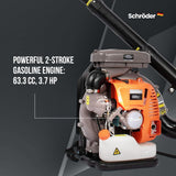 Schröder Backpack Leaf Blower - Backpack Blower - Gas Leaf Blower - SR - 6400L - 3.7 HP Engine