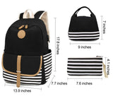 SCIONE Backpacks for Women Teen Girls,Large Capacity BookBag with USB Charger Port,Canvas Backpack - Back School Gift for Girls