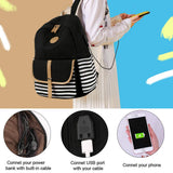 SCIONE Backpacks for Women Teen Girls,Large Capacity BookBag with USB Charger Port,Canvas Backpack - Back School Gift for Girls