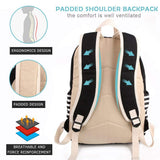 SCIONE Backpacks for Women Teen Girls,Large Capacity BookBag with USB Charger Port,Canvas Backpack - Back School Gift for Girls