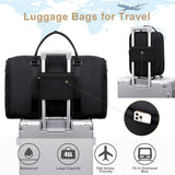 Scothen Convertible Travel Garment Bag,Carry On Garment Duffle Bag with Toiletry and Shoe bag,Garment Bags for Travel,2 in 1 Hanging Dress Suitcase Suit Travel Bags for Women with USB Charging Port