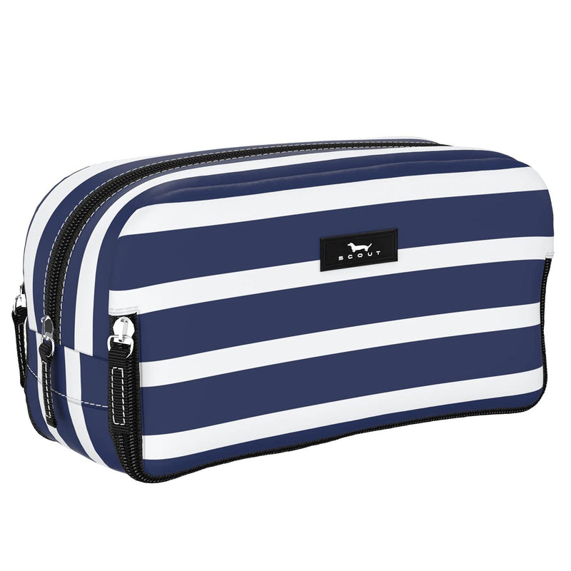 SCOUT 3 - Way Toiletry Bag - Travel Makeup Pouch for Women with Three Zipper Compartments - Stands Upright, Wipes Clean