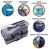 SCOUT Ben Pocket Tote - Large Multi - Use Tote Bag for, Nurses, Teachers, and Moms, 5 Pockets for Organizing, Breakaway Zipper