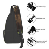SDTYKHJ Crossbody Bag Sling Backpack Hi Bear Sit on the Lawn Travel Hiking Chest Bag Daypack for Women Men