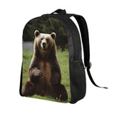 SDTYKHJ Laptop Backpack Carry On Travel Backpack Hi Bear Sit on the Lawn Computer Bag Casual Daypack for Men Women