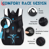 SDYSM Baseball Bag Lightweight Softball Bags for Adults Youth 40L Large Baseball Backpack with Shoe Compartment, Helmet Holder, Fence Hook Waterproof Softball Bats Bag for T - Ball & Softball Equipment