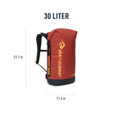 Sea to Summit Big River Dry Backpack with Adjustable Harness, 30 Liter, Picante Red