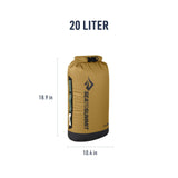 Sea to Summit Big River Dry Bag, Heavy - Duty Dry Storage, 20 Liter, Gold Brown
