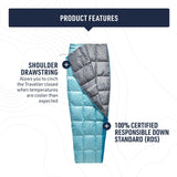 Sea to Summit Traveller Down Sleeping Bag Blanket, 45 - Degree, Regular