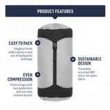 Sea to Summit Ultra - SIL Compression Sack, Ultralight Outdoor and Travel Storage, 13 Liter, Highrise Grey
