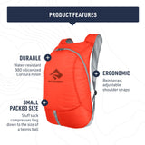 Sea to Summit Ultra - Sil Ultralight Day Pack, 20 - Liter, HighRise Grey