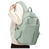 SEAFEW Green Backpack for Girls Women Waterproof High School Book Bag Cute Backpack for Men Teens Boys, Lightweight Simple Middle School Back Pack Daypack