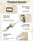 SEAFEW Sling Crossbody Bag for Men Women, Tactical Backpack Shoulder Daypack Mini Anti - Theft Motorcycle Chest Bags, Small One Strap Backpack for Casual Travel Hiking Outdoor Sports Off White