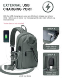 SEAFEW Small Green Sling Crossbody Backpack Shoulder Bag for Men Women - Mini One Strap Sling Bag Fanny Pack Daypack, Waterproof Nylon Chest Bag for Motorcycle Hiking Travel Gym Sport