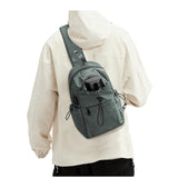 SEAFEW Small Green Sling Crossbody Backpack Shoulder Bag for Men Women - Mini One Strap Sling Bag Fanny Pack Daypack, Waterproof Nylon Chest Bag for Motorcycle Hiking Travel Gym Sport