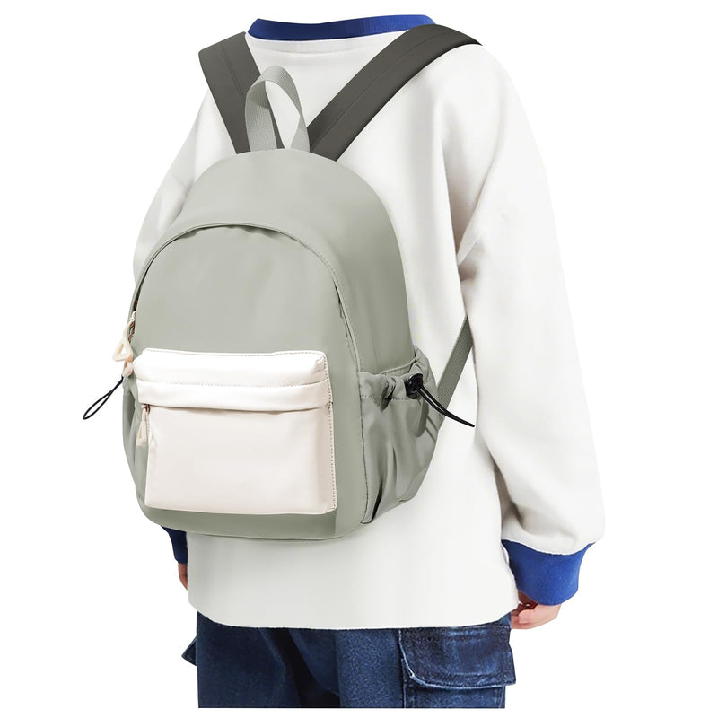 SEAFEW Small Toddler Backpack for Girls Boys, Kindergarten Backpack for Boys, Kids Backpack School Bag Cute Preschool Backpack for Aged 3 - 5, Green White