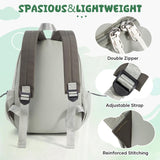 SEAFEW Small Toddler Backpack for Girls Boys, Kindergarten Backpack for Boys, Kids Backpack School Bag Cute Preschool Backpack for Aged 3 - 5, Green White