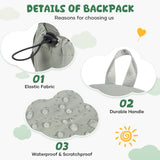 SEAFEW Small Toddler Backpack for Girls Boys, Kindergarten Backpack for Boys, Kids Backpack School Bag Cute Preschool Backpack for Aged 3 - 5, Green White