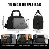 SeaRock 14 inch Small Gym Bag for Men & Women, Mini Duffle Bag for Travel Sports, Lightweight Carry On Duffel Bag, Black