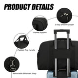 Searock 21 Inch Gym Bag with Shoe Compartment, Sports Duffle Bag for Travel, Carry On Duffel Bag, Weekender Overnight Bags for Men and Women Traveling, Black
