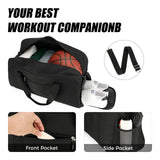 Searock 21 Inch Gym Bag with Shoe Compartment, Sports Duffle Bag for Travel, Carry On Duffel Bag, Weekender Overnight Bags for Men and Women Traveling, Black