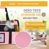 Seclato Cat Carrier Pet Carriers Airline Approved for Small Dogs Kitten Carriers for Small Medium Cats Under 15lb, Collapsible Soft Sided TSA Approved Travel Carrier, Pink