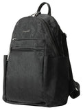 Securtex® Anti - theft Vacation Travel Backpack 10x13" Slash - Resistant Nylon Daypack w/RFID, Black Cheetah