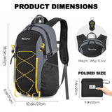 Seektop 20L Foldable Waterproof Hiking Backpack, Ultralight Small Lightweight Daypack Packable Backpack for Men Woman