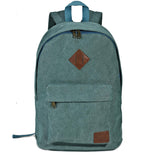 seemeroad Canvas College Laptop Backpack, Durable Rucksack Travel Notebook Bag Backpack Book Bag for Men Women Turquoise Factory Directly