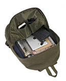 seemeroad Durable Canvas College Rucksack Laptop Excursion Backpack Travel Notebook School Backpack Bookbag For Men Women Military Green Factory Directly