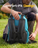 SEESII Backpack Sprayer Battery Powered, Leak - Proof 5 - Gallon, Dual Battery Electric Sprayer with Telescopic Brass Wand & 7 Nozzles, 100 PSI Adjustable Pressure for Weed Lawn Garden Pest Control