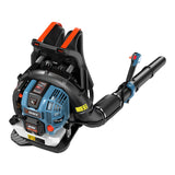 SENIX 49 cc Gas Leaf Blower, 4 - Cycle Backpack Leaf Blower,Up to 600 CFM and 200 MPH, Variable Speed & Cruise Control, 18N Powerful Blowing Force (BLB4QL - M)