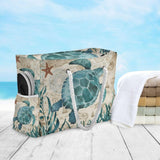 Senya Large Beach Totes Canvas Tote Shoulder Bag Water Resistant for Gym Travel Daily (Sea Turtle Starfish)