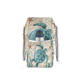 Senya Large Beach Totes Canvas Tote Shoulder Bag Water Resistant for Gym Travel Daily (Sea Turtle Starfish)