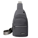 Seoky Rop Sling Bag Crossbody Backpack for Men Women Multipurpose Chest Shoulder Bag for Travel Hiking Daypack Grey