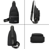 Seoky Rop Sling Bag Crossbody Backpack for Men Women Multipurpose Chest Shoulder Bag for Travel Hiking Daypack Grey