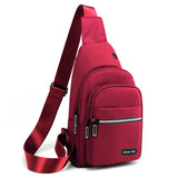 Seoky Rop Sling Bag Crossbody Backpack for Men Women Multipurpose Chest Shoulder Bag for Travel Hiking Daypack Red