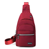 Seoky Rop Sling Bag Crossbody Backpack for Men Women Multipurpose Chest Shoulder Bag for Travel Hiking Daypack Red