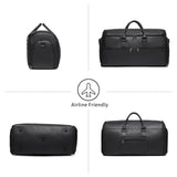 seyfocnia Carry On Garment Bag for Travel, Convertible Travel Garment Bag for Men Women, 2 in 1 Hanging Suitcase Suit Business Travel Bag, Black