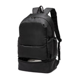 seyfocnia Gym Backpack for Men,Waterproof Travel Backpack With Shoe Compartment Lightweight Sports Gym Bag Casual Daypack - Black