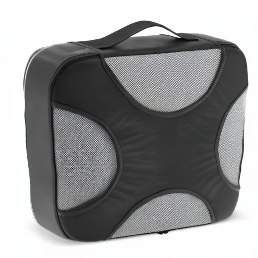 Shacke 6 Set Packing Cubes for Travel - Compression Packing Bags/Travel Organizer - Luggage Organizer Bags for Traveling - Travel Essentials for Women - Cruise Must Haves Packing List (Pure Black)