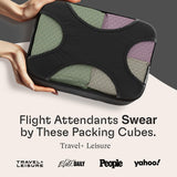 Shacke 6 Set Packing Cubes for Travel - Compression Packing Bags/Travel Organizer - Luggage Organizer Bags for Traveling - Travel Essentials for Women - Cruise Must Haves Packing List (Pure Black)