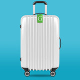 Shacke Luggage Tag Initial – Fully Bendable Tag w/Stainless Steel Loop (Letter G)