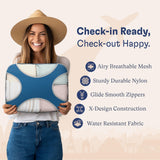 Shacke Packing Cubes for Travel 5 Set - Compression Luggage Organizer Bags - Versatile Travel Organizer for Women and Men - Optimized Packing Bags - Travel Essentials (Navy Blue)