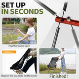 SHALLWE Lightweight Highback Camping Chairs, All Aluminum Frame Portable Folding Camp Chair, Compact for Backpacking, Hiking, Beach, Sports (Green)