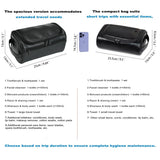 Shcnlery Personalized Small Toiletry Bag for Men,Minimalist Travel Toiletry Organizer Dopp Kit Water - resistant Makeup Bag for Travel Essentials,Travel Gifts For Men Unique