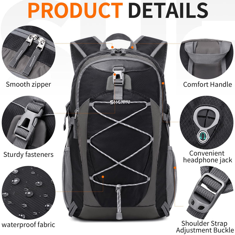 SHENHU 40L Hiking Backpack Lightweight Daypack Waterproof Travel Camping Backpack for Men Women Sport Packable